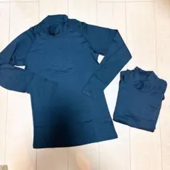 【新品・未使用】2枚組　ブラック　裏起毛　Mサイズ　吸湿保温　伸縮性　ハイネック