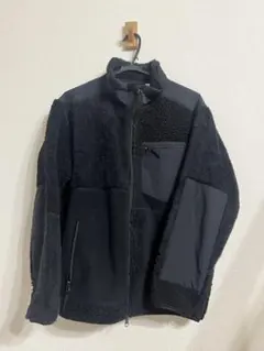 UNIQLO コンビネーションフリースジャケット ブラック