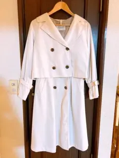 ホワイト ダブルブレスト ジャケット・ドレス セットアップ