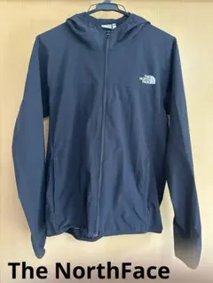 The North Face フード付きソフトシェルジャケット ブラック L