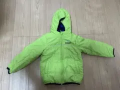 蛍光グリーン フード付きコート