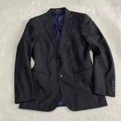 美品 Paul Smith ロロピアーナ Super120 L シルク 紺 Paul Smith ポールスミス ロロピアーナ スーツ ネイビー ストライプ
