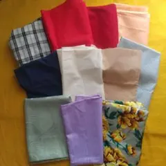 連動セール再値下！1枚当り約62円【生地11種 まとめ売り】婦人服 パッチワーク
