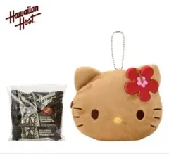Hawaiian Host キティマカダミアナッツチョコレート＆フェイス形ポーチ