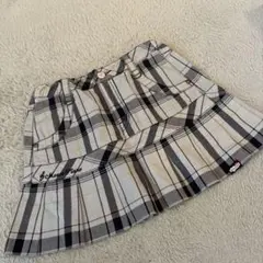 メゾピアノ チェック柄 フレアスカート　120-130
