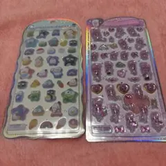 エスターバニー うるちゅるポップシール はぴだんぶい コットンパフィ 新品 2点