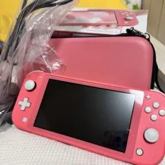 Nintendo Switch Lite コーラル 箱あり 充電器 ケース付き