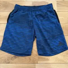 adidas ハーフパンツ ボーダー ブルー