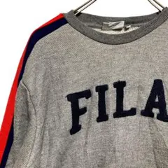 BQEY ロゴ スウェット 古着 グレー フィラ FILA ブランド