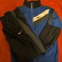 NIKE ジャージ上下セット ブルー×ブラック ジュニア Mサイズ