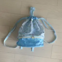 すみっコぐらし ビーチバッグ プールバッグ リュック 水色