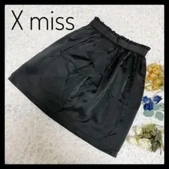 日本製 X miss キスミス デザイン フレアスカート ブラック サイズ39のサムネイル