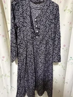花柄 ロングワンピース