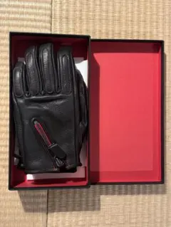 cacazan カカザン　バイクライディンググローブ牛革　Mサイズ　赤ステッチのサムネイル