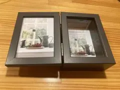 【アートプリントジャパン】ダークオリーブ　二つ折りフォトフレーム