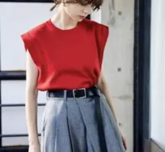SLY ノースリーブニット ROLL UP KNIT TOPSのサムネイル