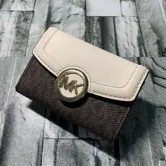 MICHAEL KORS マイケルコース 6連キーケース ブラウン レザー