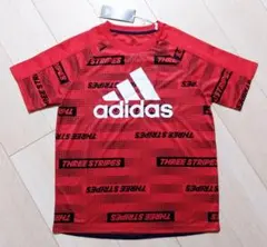 アディダス　半袖Tシャツ　160cm　赤　吸汗速乾
