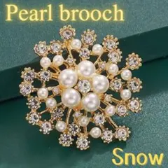 ブローチ　ゴールド　パール　コサージュ　入学式　卒業式　成人式　フォーマル　上品