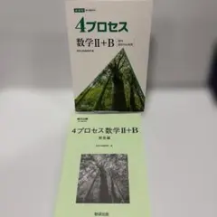 4プロセス 数学II+B 新課程 解答編付きのサムネイル