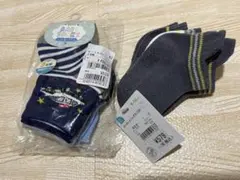 ベビー靴下 6足セット ネイビー グレー ホワイト　9cm〜14cm