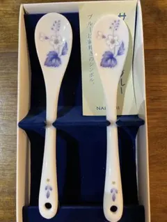 新品　NARUMI 花柄 スプーン 2本セット ボックス入り　ナルミ　陶器のサムネイル