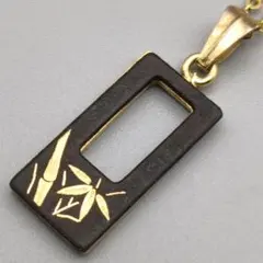 重厚な肥後象嵌ネックレス 〜静寂に宿る金の意匠〜