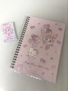 メゾピアノ　ハローキティ　ノート　カードミラー