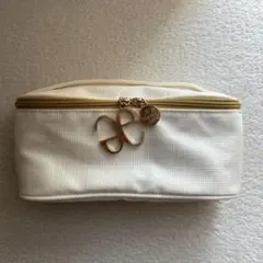 Elegance エレガンス　コスメポーチ　ホワイト　ゴールド金具　非売品のサムネイル
