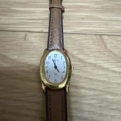 S*)様 SEIKO アナログ腕時計 ゴールド/ブラウン