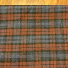 先染め生地（黒×紺×ボルドーのチェック柄ツイル）