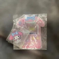 PVCクリアケースつき　アクリルチャーム　ゲーム機デザイン　マイメロディ
