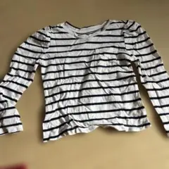 baby gap ストライプ フリル袖 Tシャツ 2歳用