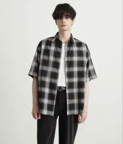 【新品】CIYOT オンブレチェック コンフォート レギュラーカラー半袖シャツのサムネイル