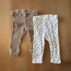 ベビーレギンス 2点セット ワッフル素材