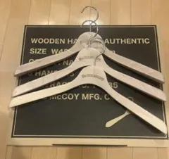 The Real McCoy's 木製ハンガー 3本セット未使用品 箱付 - メルカリ