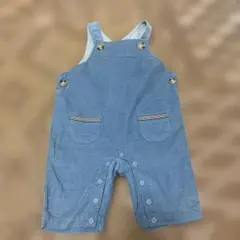 BeBe Petits Pois Vert コーデュロイ サロペット