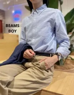美品　BEAMS BOY ビームスボーイ BBエンブロイダリー オックス シャツ