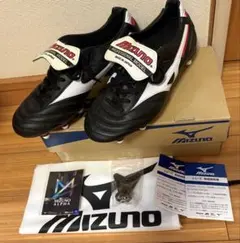 【美品】24.5cm モレリア 2 SI ホワイト×ブラック MIZUNO