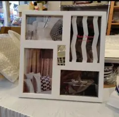 写真立て　フォトフレーム　４枚　木製　白色