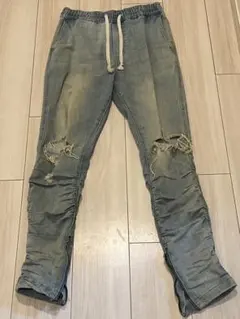 H&M スキニー　ダメージ　デニム