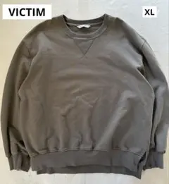 【限定追加分完売】ヴィクティム ビッグシルエットデザインスウェット グレー XLのサムネイル