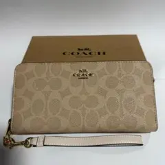 コーチ CW778 長財布 ベージュ 新品