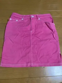 ルコックスポルティフ　ゴルフ　スカート　ピンク Lのサムネイル