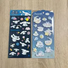 マシュマロステッカー　デニムステッカー　シナモロール