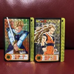 ★美品★1995年当時物★ドラゴンボールカードダス154孫悟空155孫悟飯