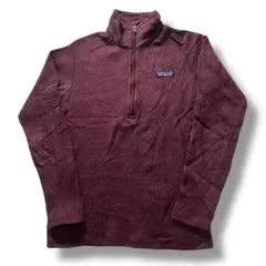 Patagonia ベターセーター ハーフジップ XS レディース ボルドー