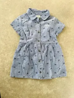 SLAP SLIP⭐︎チャーミングな前開きキッズワンピース90【中古】C48