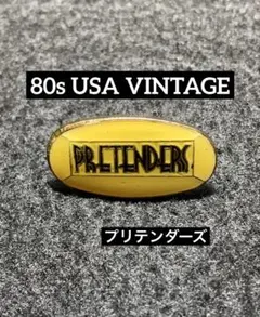 80s USA製 ヴィンテージ ピンバッジ PRETENDERS プリテンダーズ