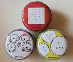 売りつくしSALE パントビスコ 缶バッジ付きマスキングテープ 3점 세트